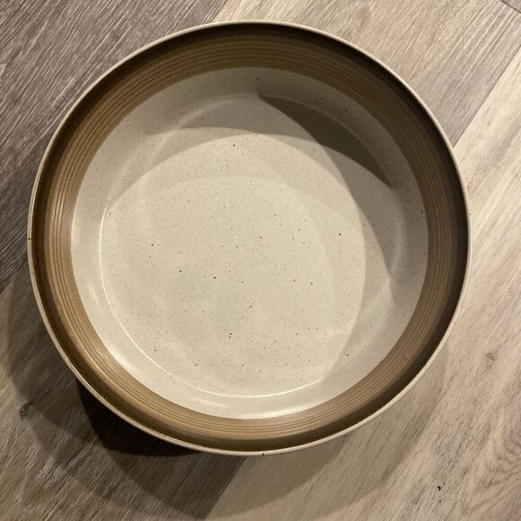 Mikasa Potter's Art BUCKSKIN Round Serving Vegetable Bowls 9" Brown - Picture 2 of 6